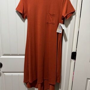 LuLaRoe Burnt Orange Pocket Dress